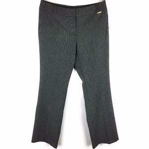 Anne Klein Woven Trousers Size 10 NWT Black/Gray